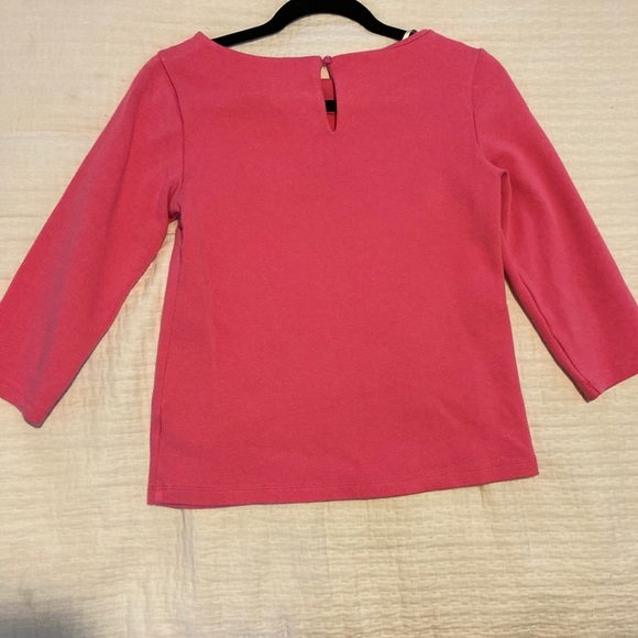Bright pink three quarter length sleeve shirt. - Picture 3 of 4
